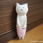 木彫りで猫村さんを作りました