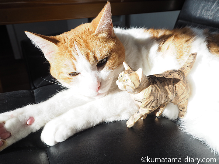 たまきと木彫り猫