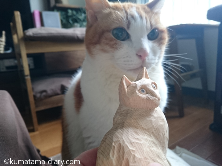 たまきと木彫り猫