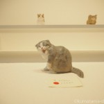 小さな木彫りの猫 バンナイリョウジ個展「猫が待ってるので帰ります」を見ました