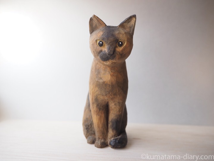 木彫り猫サビ猫さん