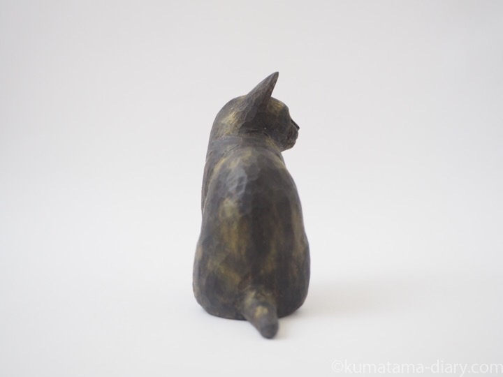 サビ猫木彫り猫