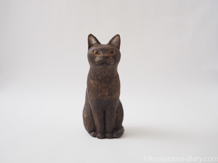 バーミーズ木彫り猫