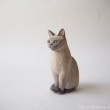 トンキニーズ木彫り猫