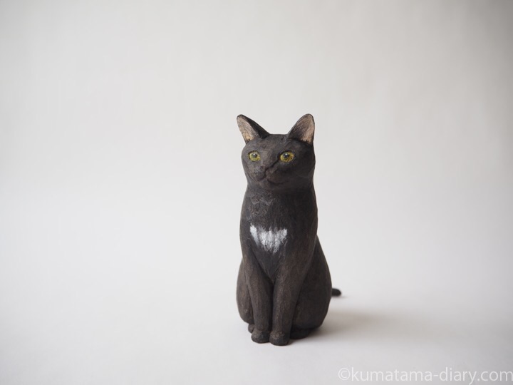 黒猫さん木彫り猫