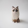 ラグドール木彫り猫