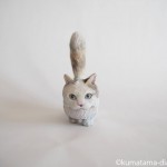 マンチカンの長毛猫さんを木彫りで作りました