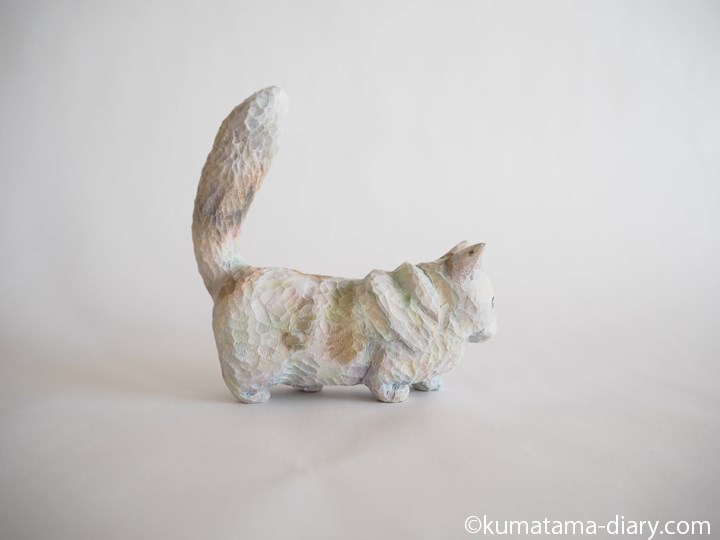 マンチカン木彫り猫
