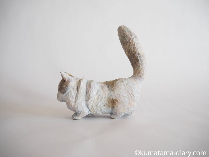 マンチカン木彫り猫