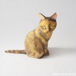 サビ猫さん木彫り猫