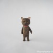 黒猫くまの木彫り猫