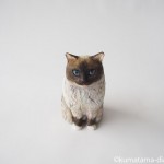 宿木カフェの長毛猫さんを木彫りで作りました