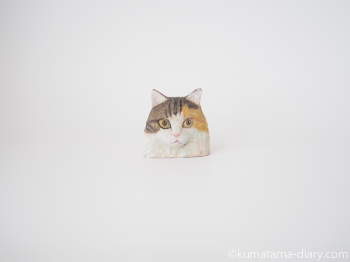 長毛三毛猫さんブローチ