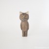 黒猫ふみお木彫り猫