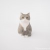 ブリティッシュショートヘア木彫り猫