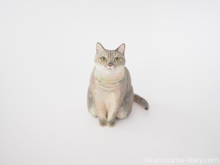 ブリティッシュショートヘア木彫り猫