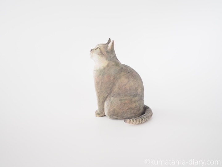 ブリティッシュショートヘア木彫り猫