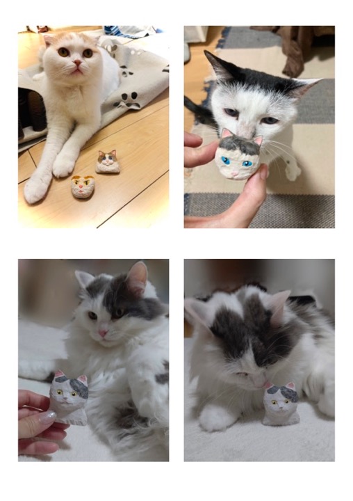 猫さんとブローチ