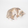 ごろんとなる猫さん木彫り