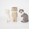 木彫り猫たち