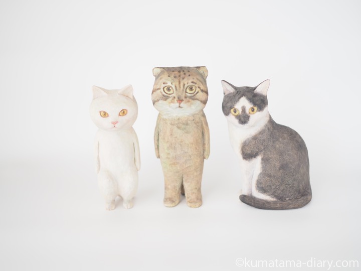 木彫り猫たち