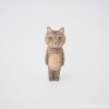キジトラ猫さん木彫り猫