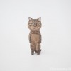 足長マンチカンさん木彫り猫