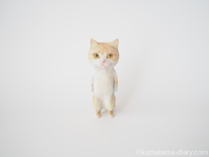 マンチカンさん木彫り猫