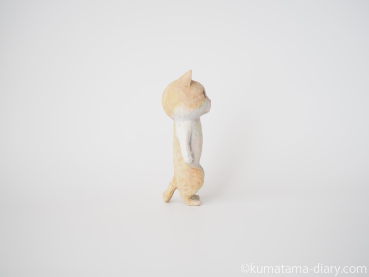 マンチカンさん木彫り猫右