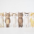木彫り猫さんたち