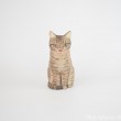 キジトラ猫さん木彫り猫