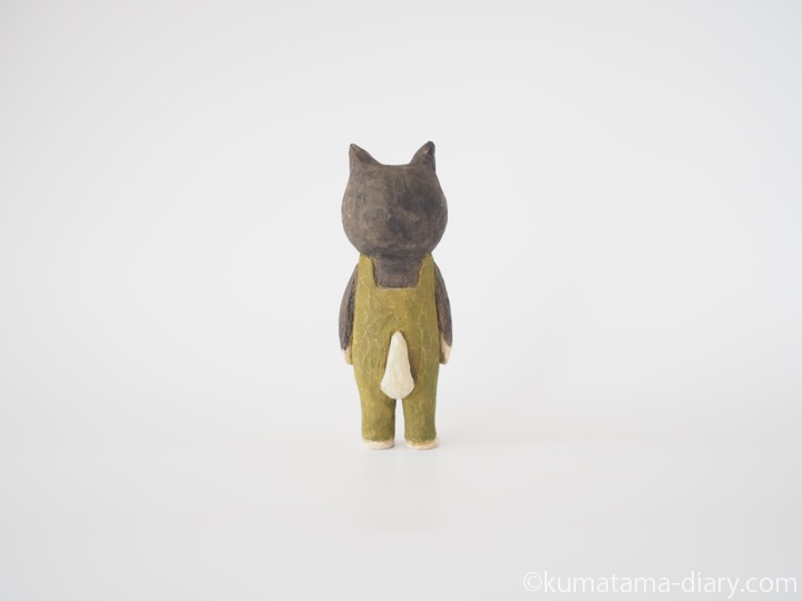 黒柴犬さん木彫り後ろ