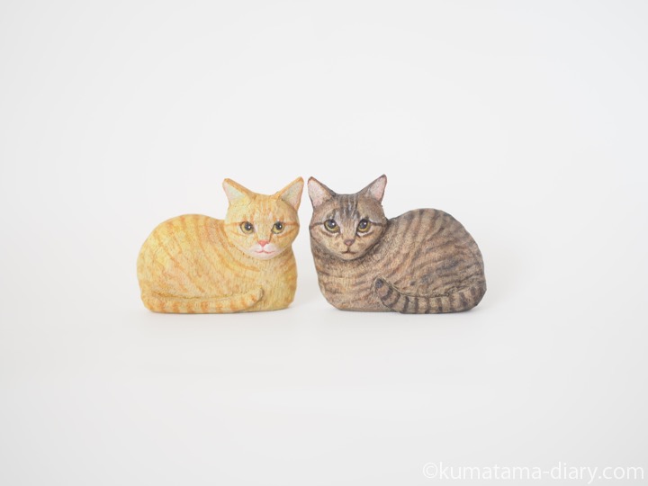 キジトラ猫さんと茶トラ猫さん