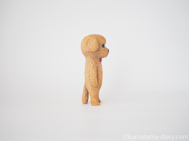 トイプードルさん木彫り右