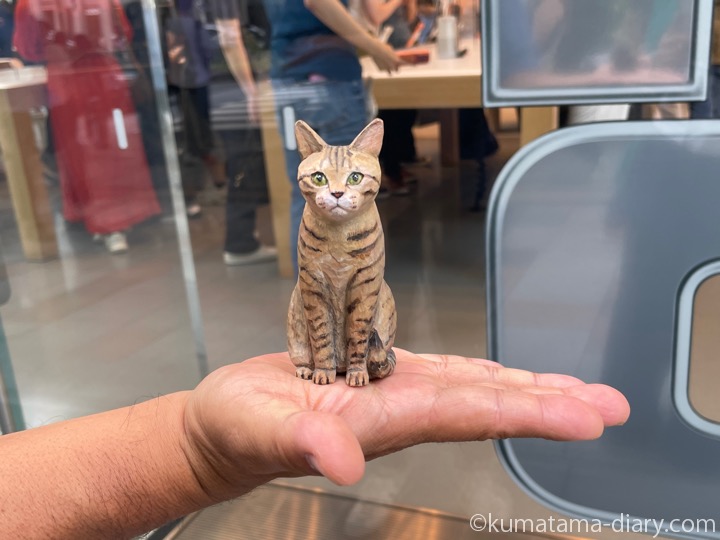 Apple Storeと木彫り猫