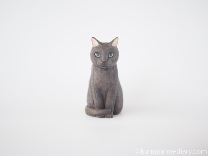 黒猫さん木彫り猫