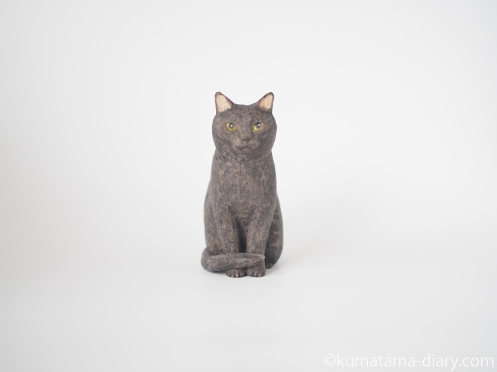 黒猫さん木彫り猫