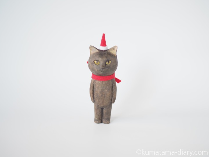木彫り猫サンタ
