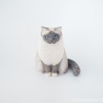 長毛猫さんを木彫りで作りました